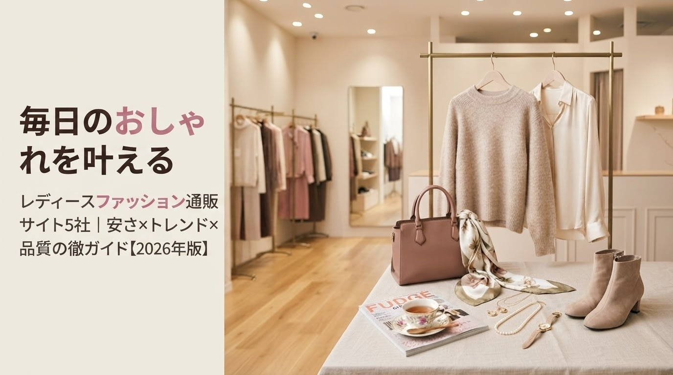 20～30代女性向けレディースファッション通販5選｜安い・トレンド・高品質を徹底比較【2026年最新版】