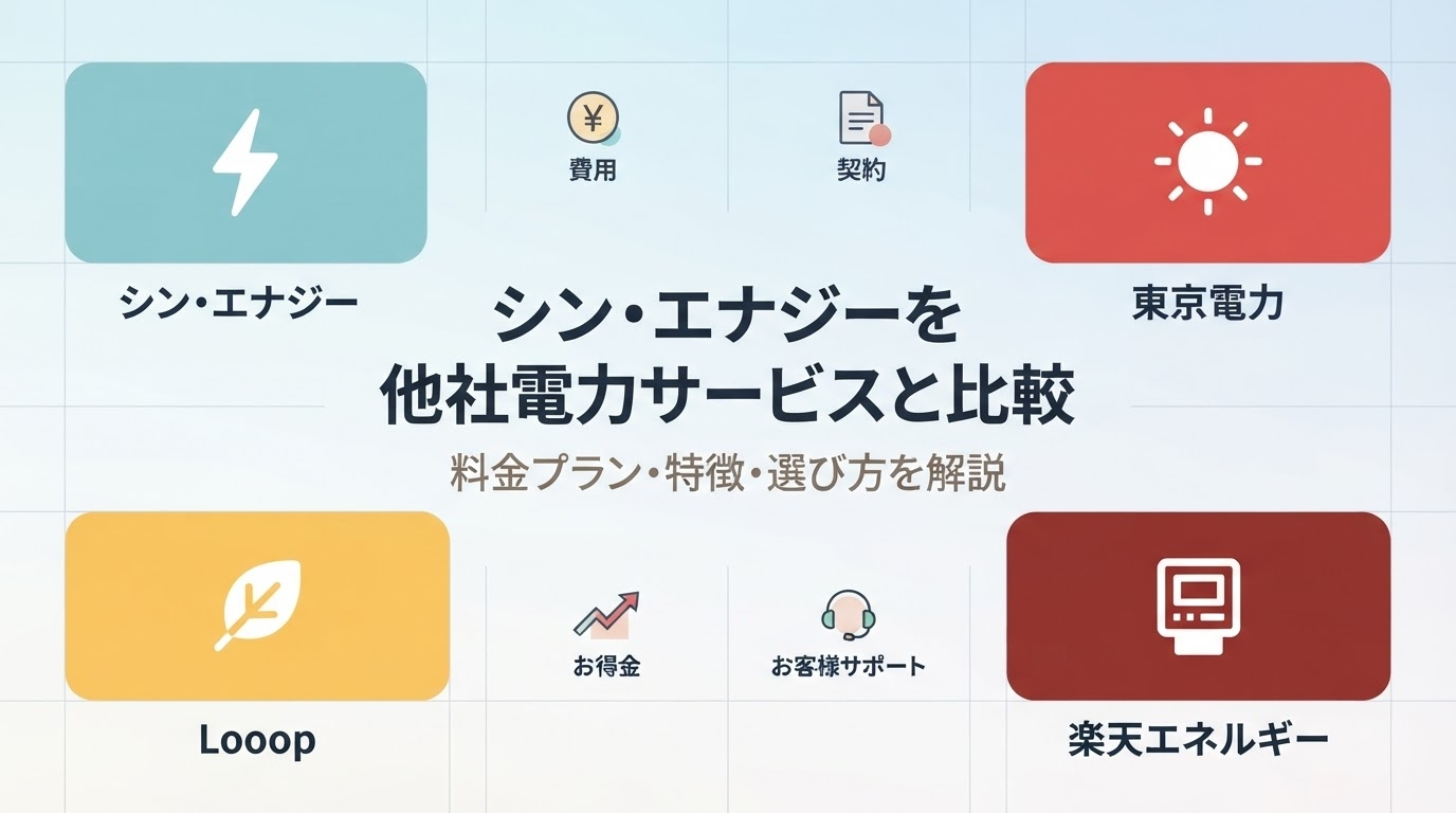 シン・エナジー比較ガイド｜家庭の電気使用スタイルに合うプランの選び方