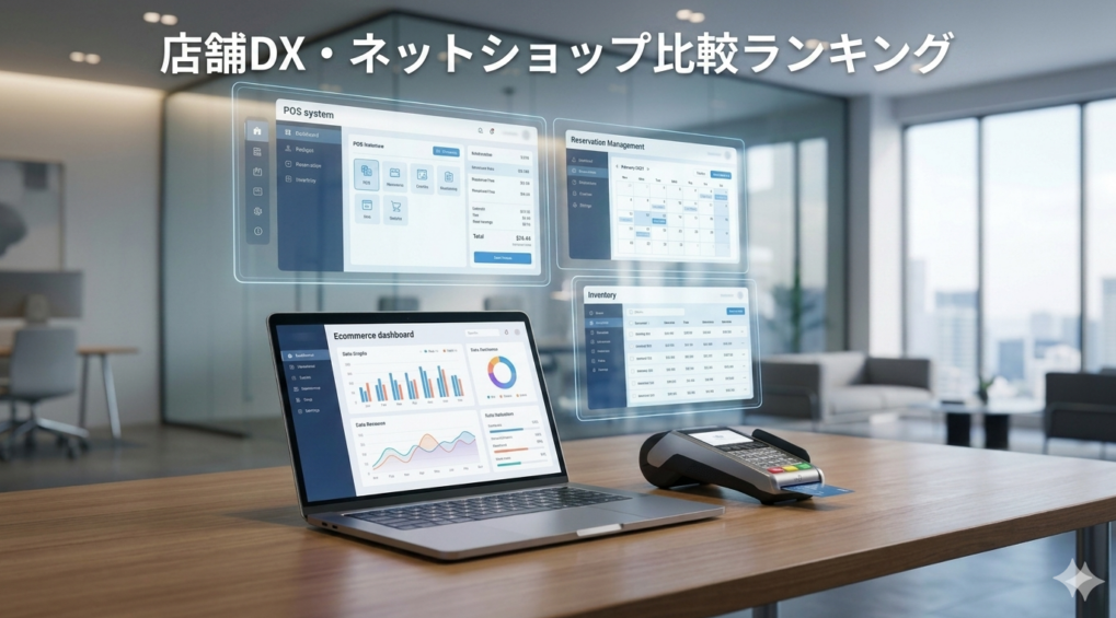店舗DX・ネットショップ作成サービス比較ランキング|STORESが総合力で1位の理由