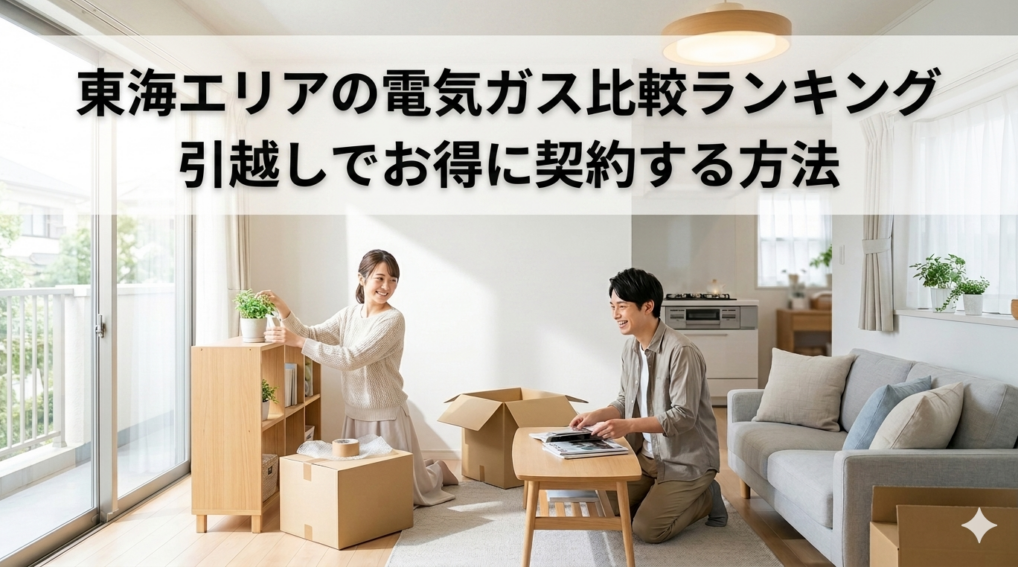 【東海エリア対応】電気ガスおすすめランキング｜愛知・岐阜・三重でお得に契約する方法