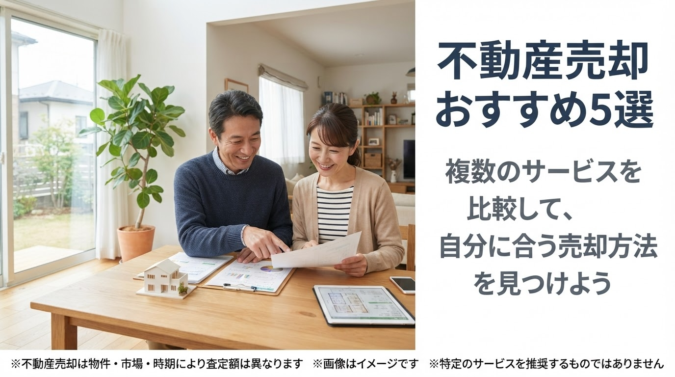 不動産売却おすすめ5選！査定サービスの特徴や選び方を比較