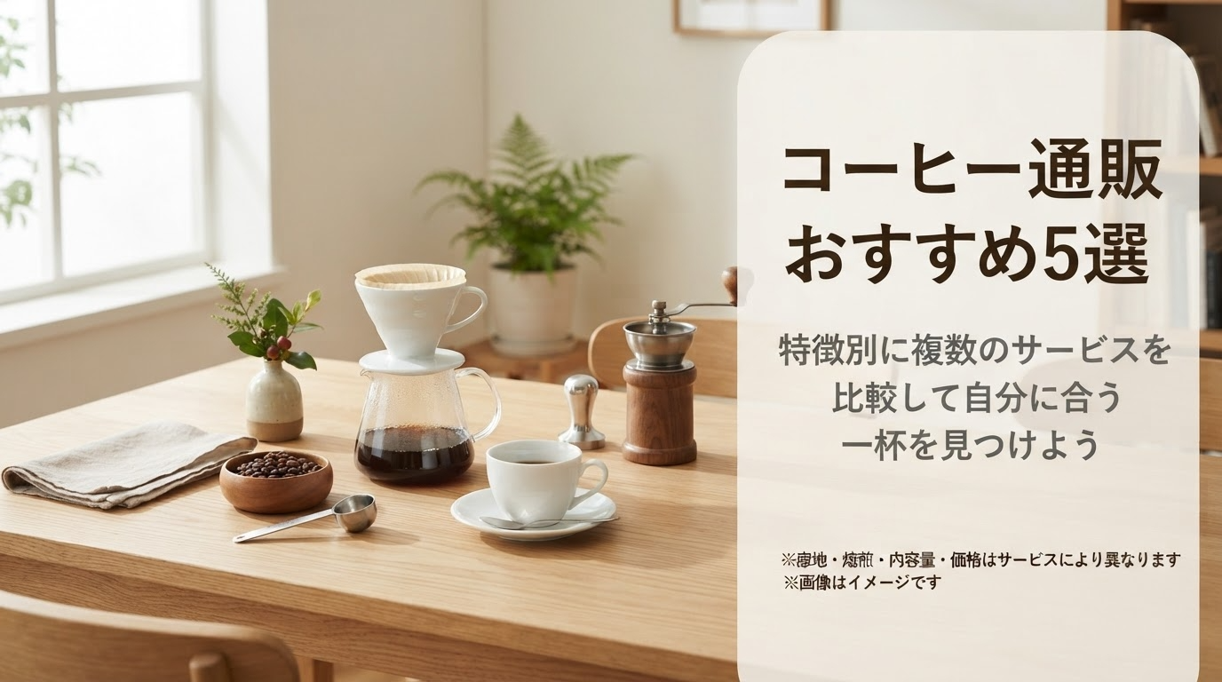 コーヒー通販おすすめ5選！人気ブランドの特徴や価格を比較