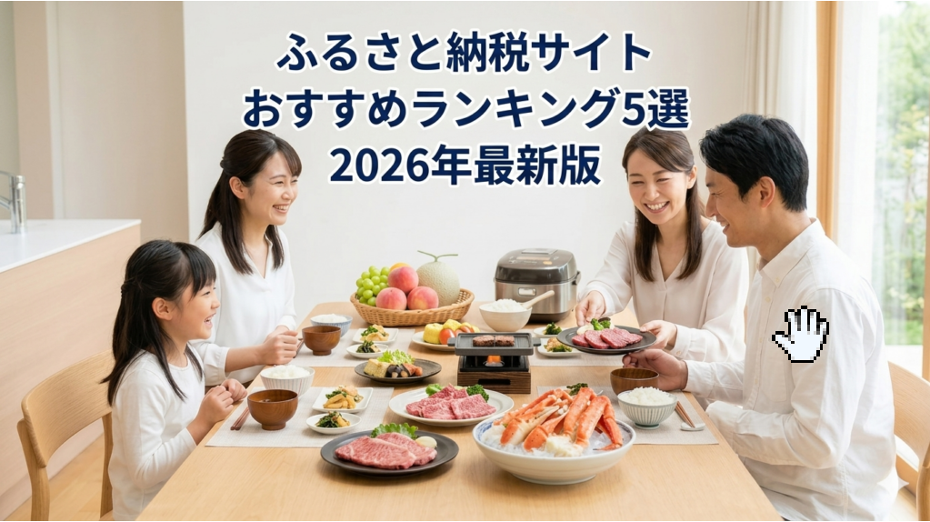 ふるなびの特徴とは?主要ふるさと納税サイト5選を項目別に比較